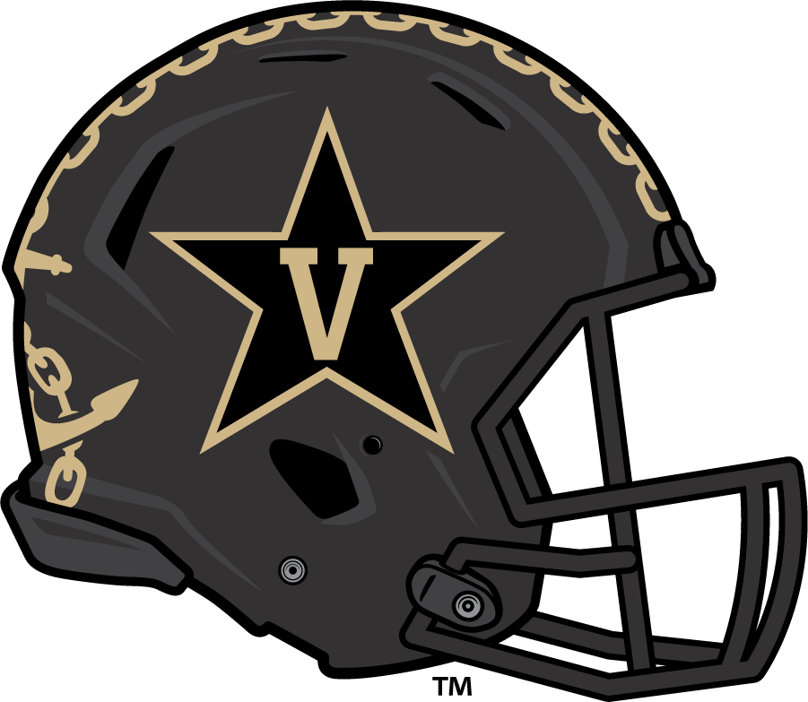 Vanderbilt Commodores 2015-2021 Helmet Logo v2 iron on transfers for T-shirts